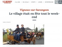 Article du journal le Berry