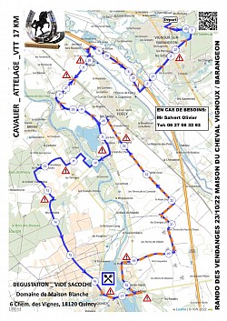 CARTE RANDONNEE DES VENDANGES 2022